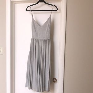 Silver midi dress